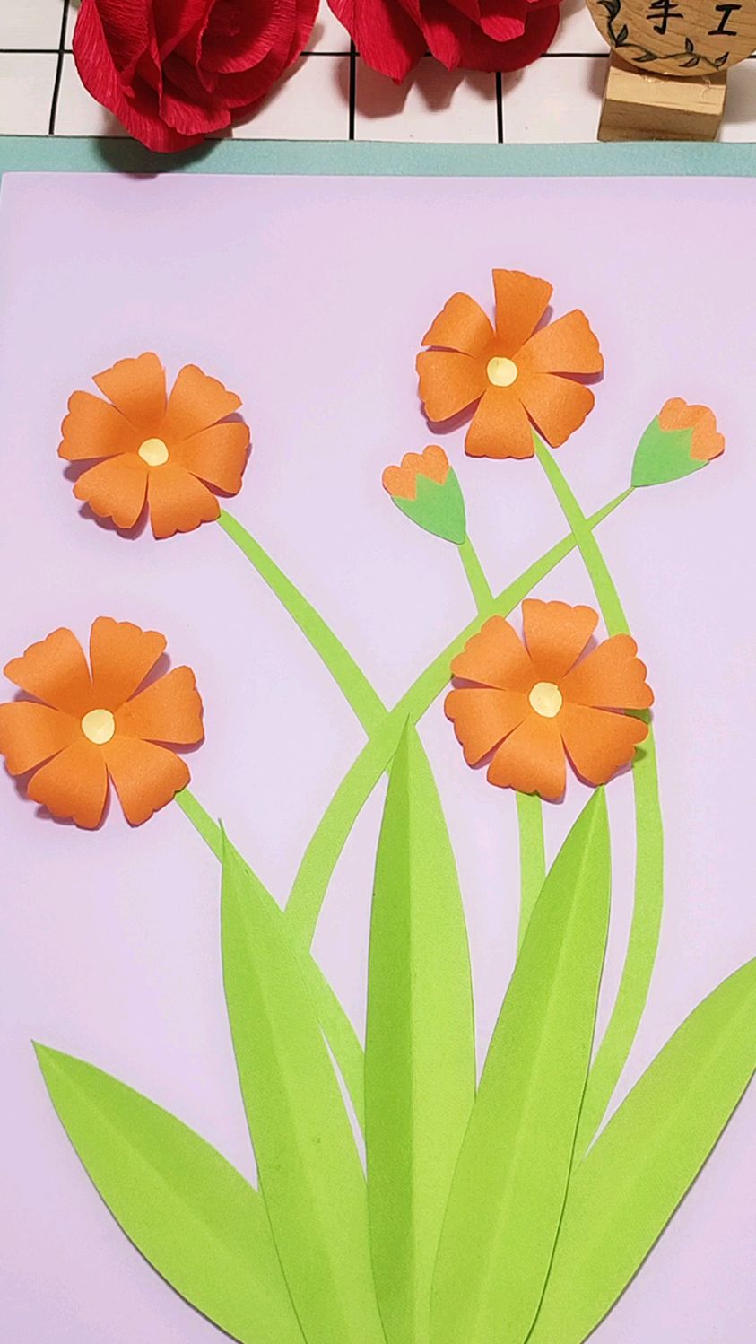 创意手工:卡纸贴画