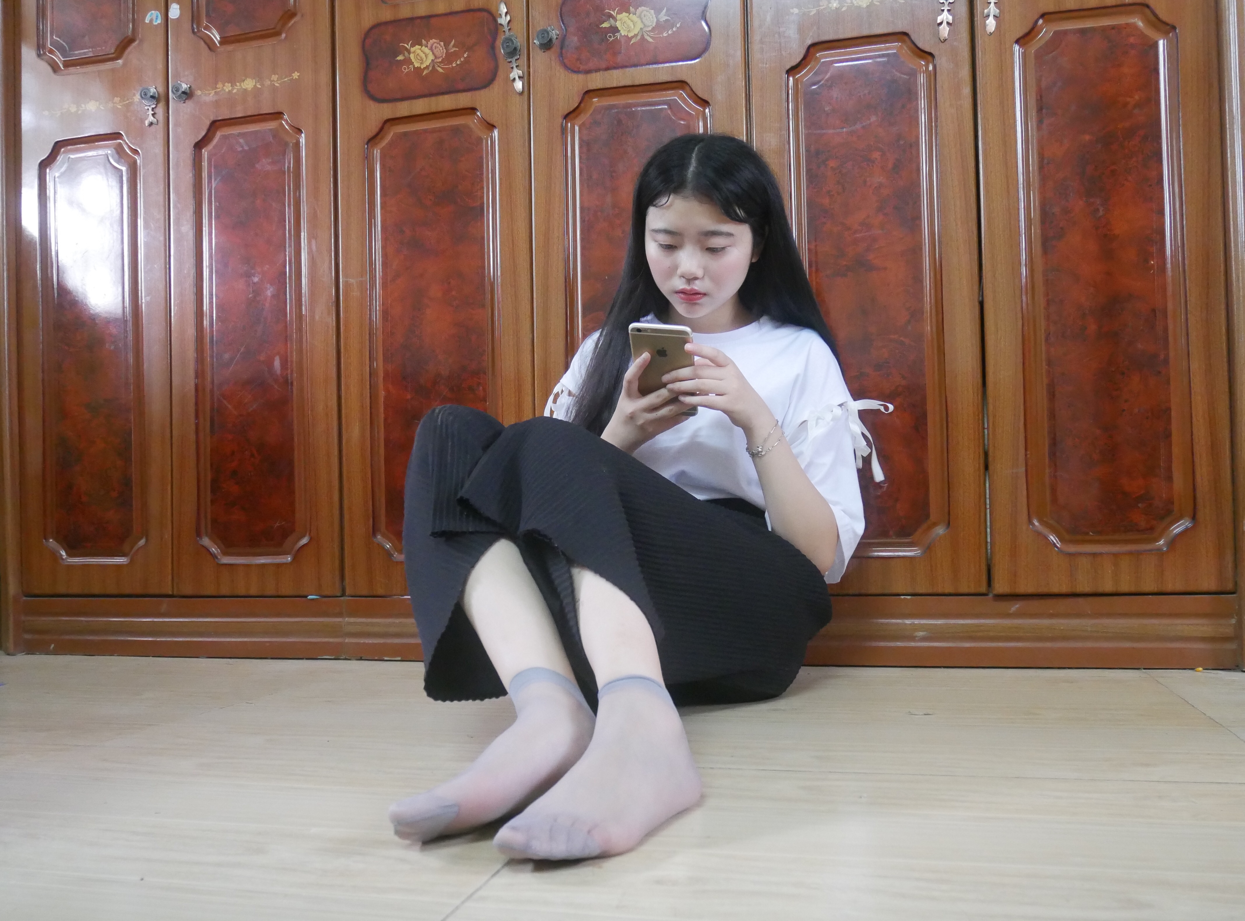 图片[109]-学妹校园寝室短丝系列009期 曹颖[112P138M]-六色网
