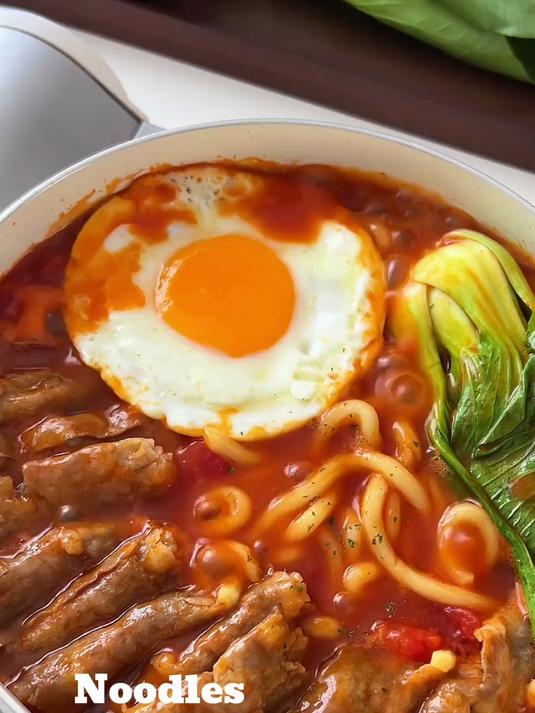 番茄肥牛咖喱乌冬面浓郁开胃做法超简单 #番茄肥牛咖喱乌冬面