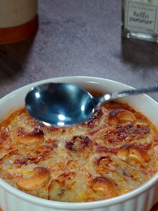 香蕉燕麦蛋糕,奶香混着果香