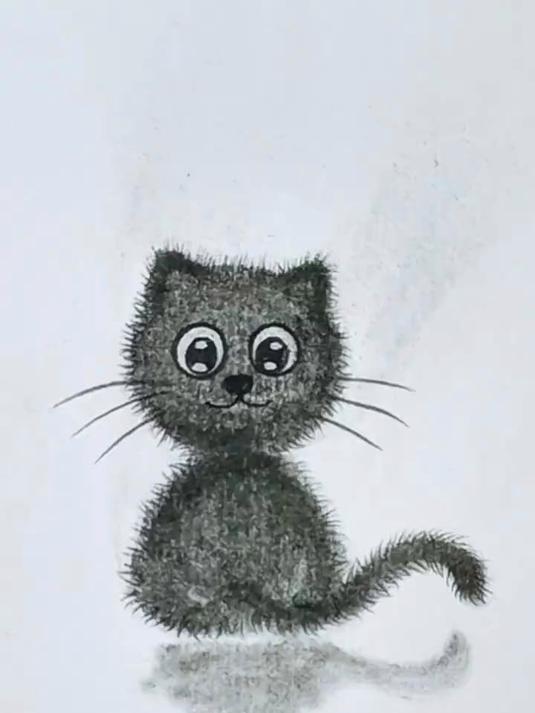 简笔画:画可爱的小猫咪