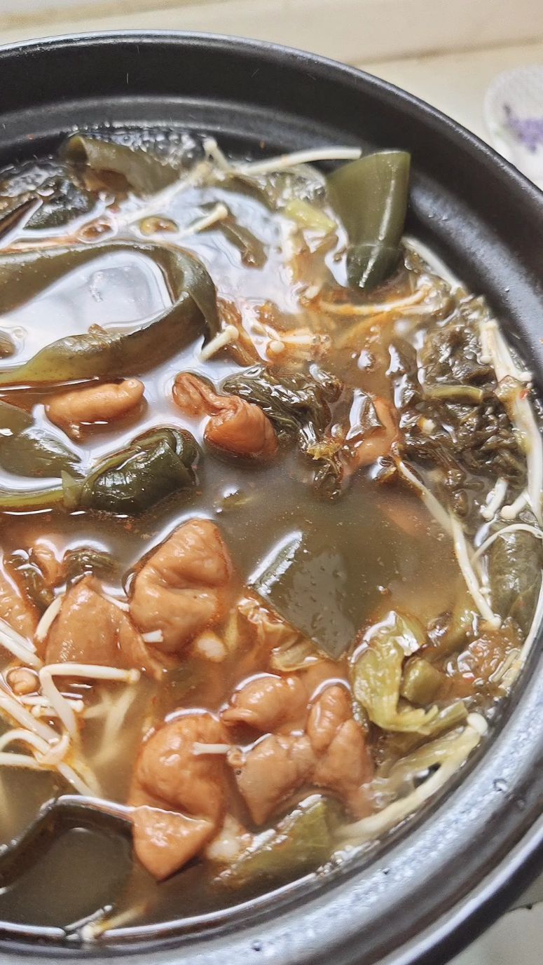 酸菜炖大肠,美味