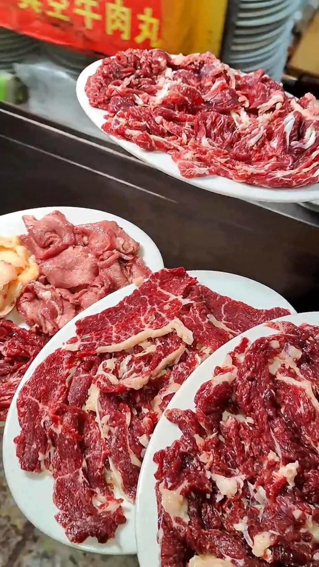 雪花牛肉,牛肉火锅的天花板。上视频!