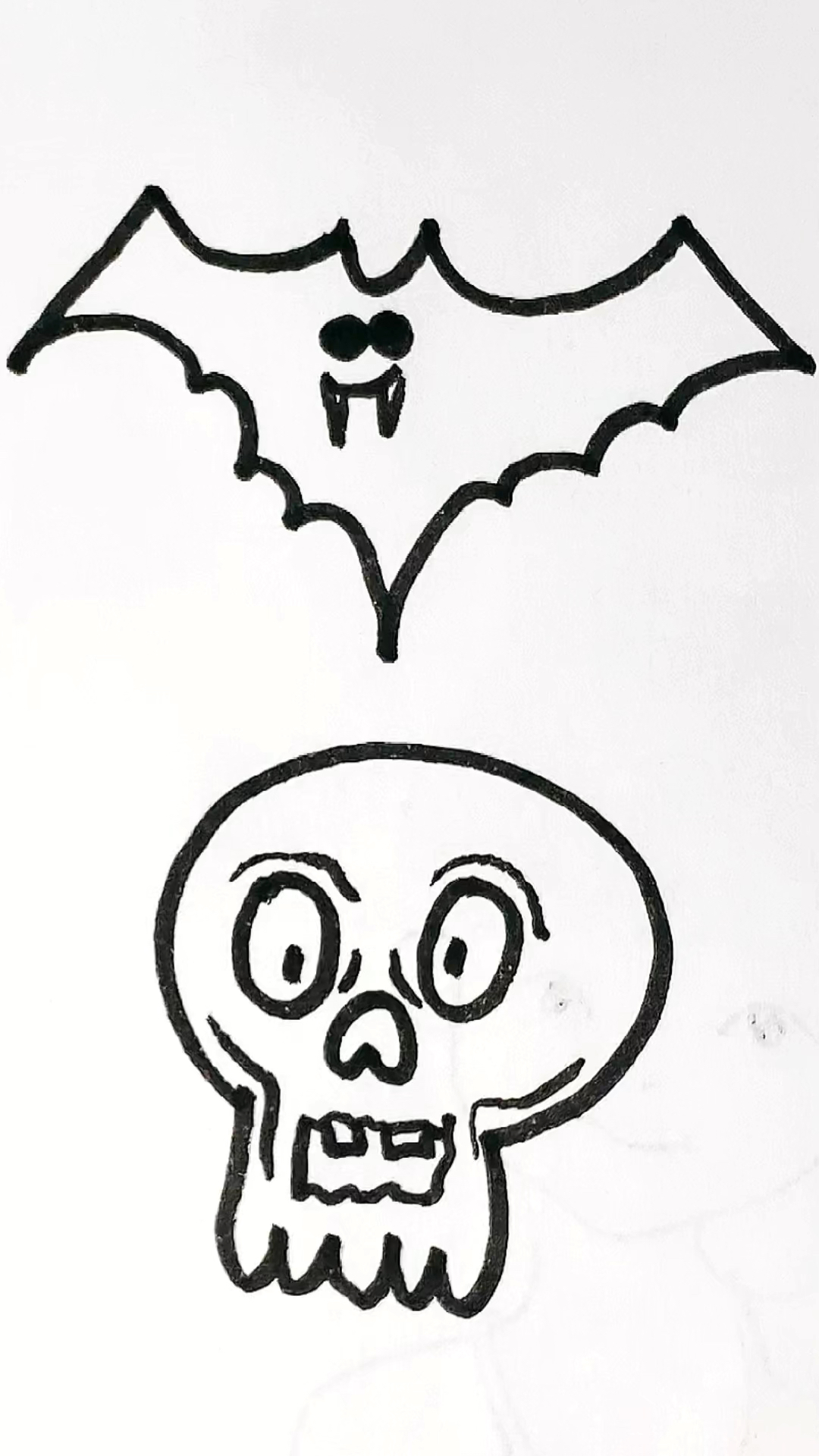 一看就会的万圣节简笔画