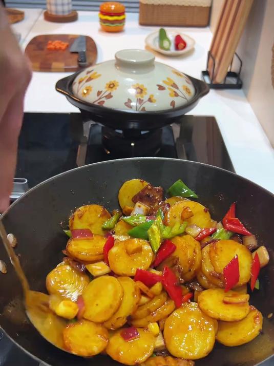 在家做干锅菜真是方便又好吃