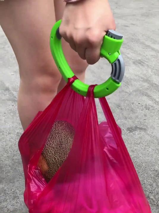 提重物不费劲!便携提菜器挂环款,塑料袋专用手提器,购物超实用