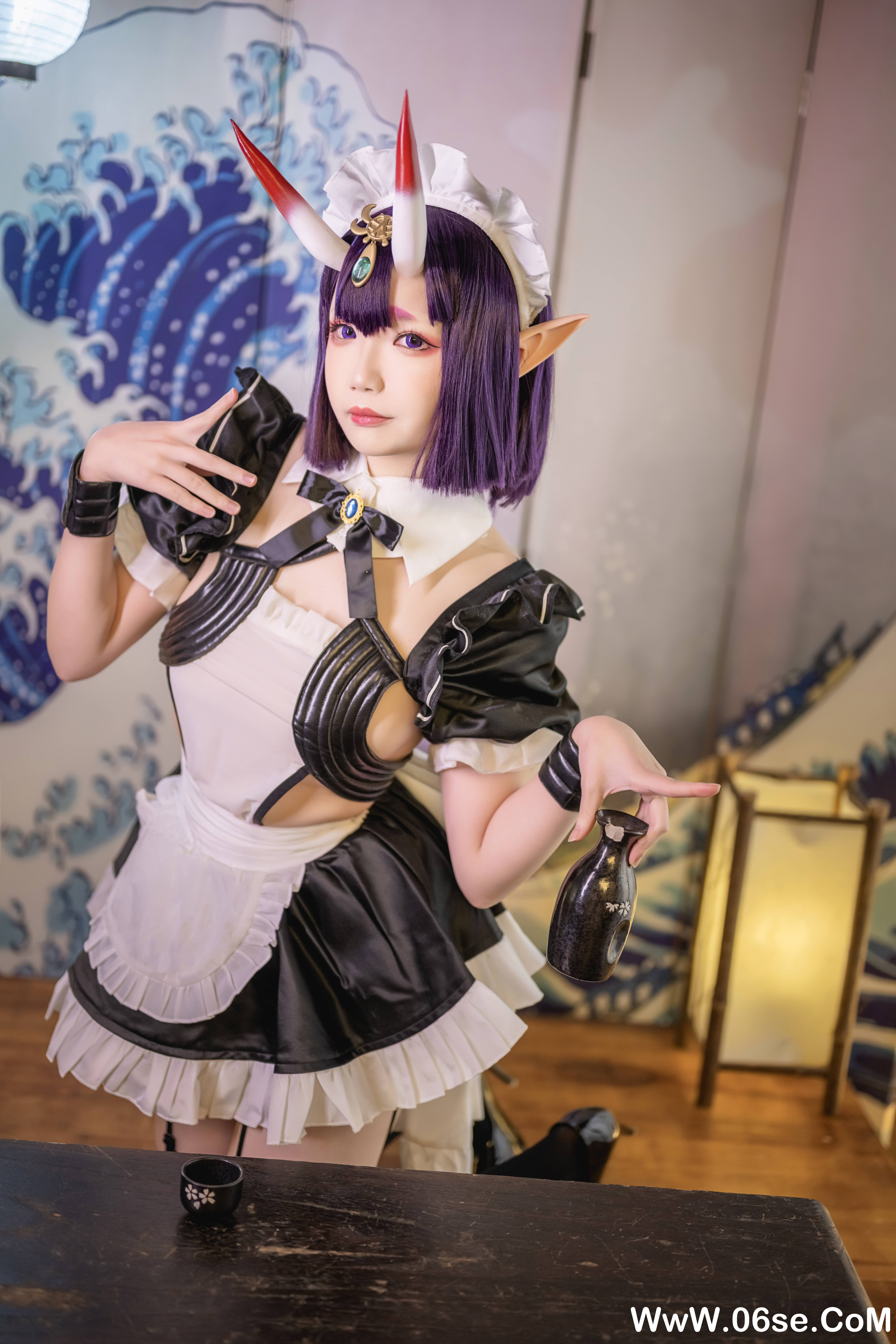 图片[12]-Cos小姐姐雪琪 NO.148 — 酒吞童子女仆[62P+13V1.44G]-六色网