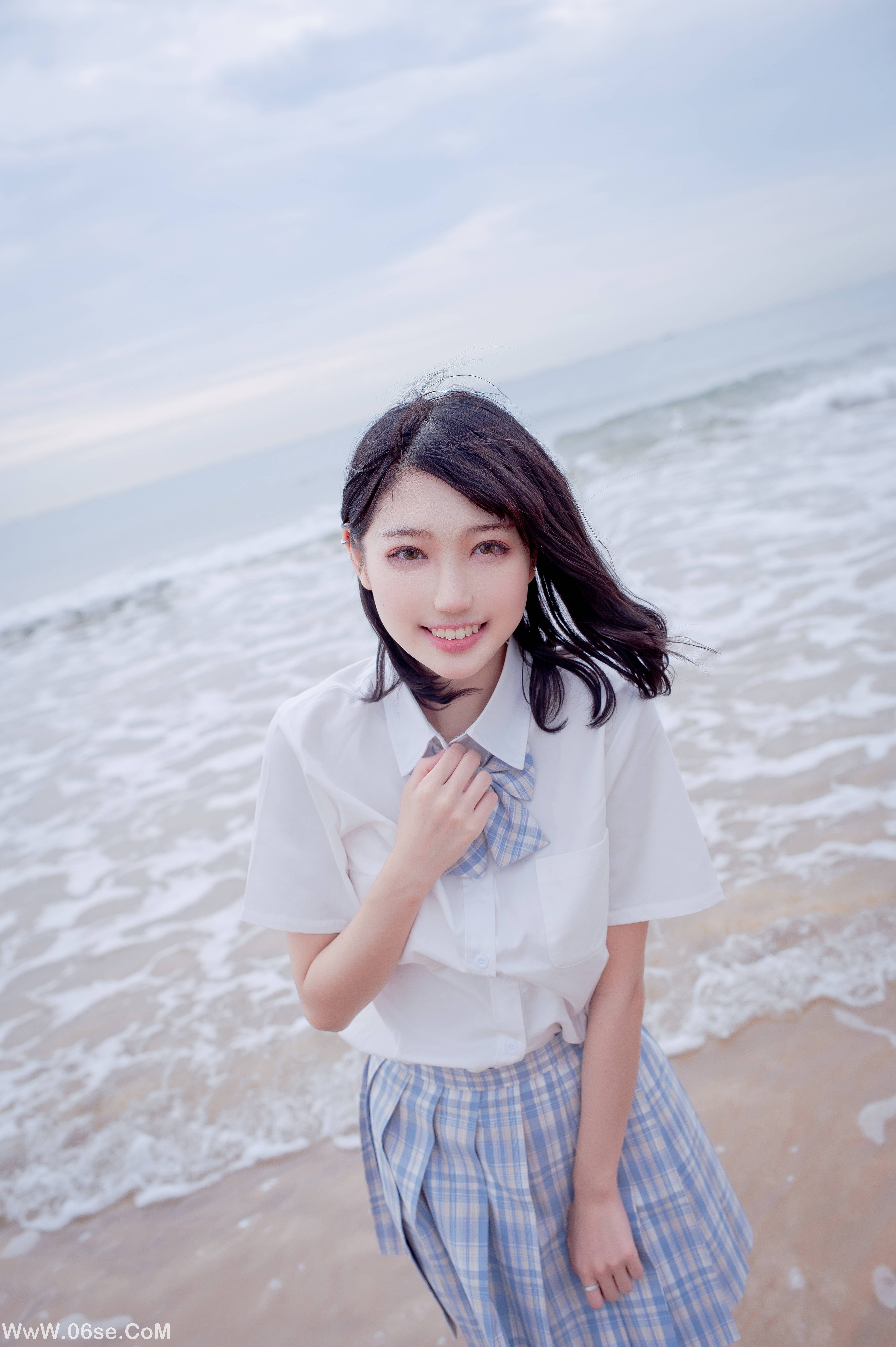 周叽是可爱兔兔 NO.020 海边jk[[35P252M]-六色网