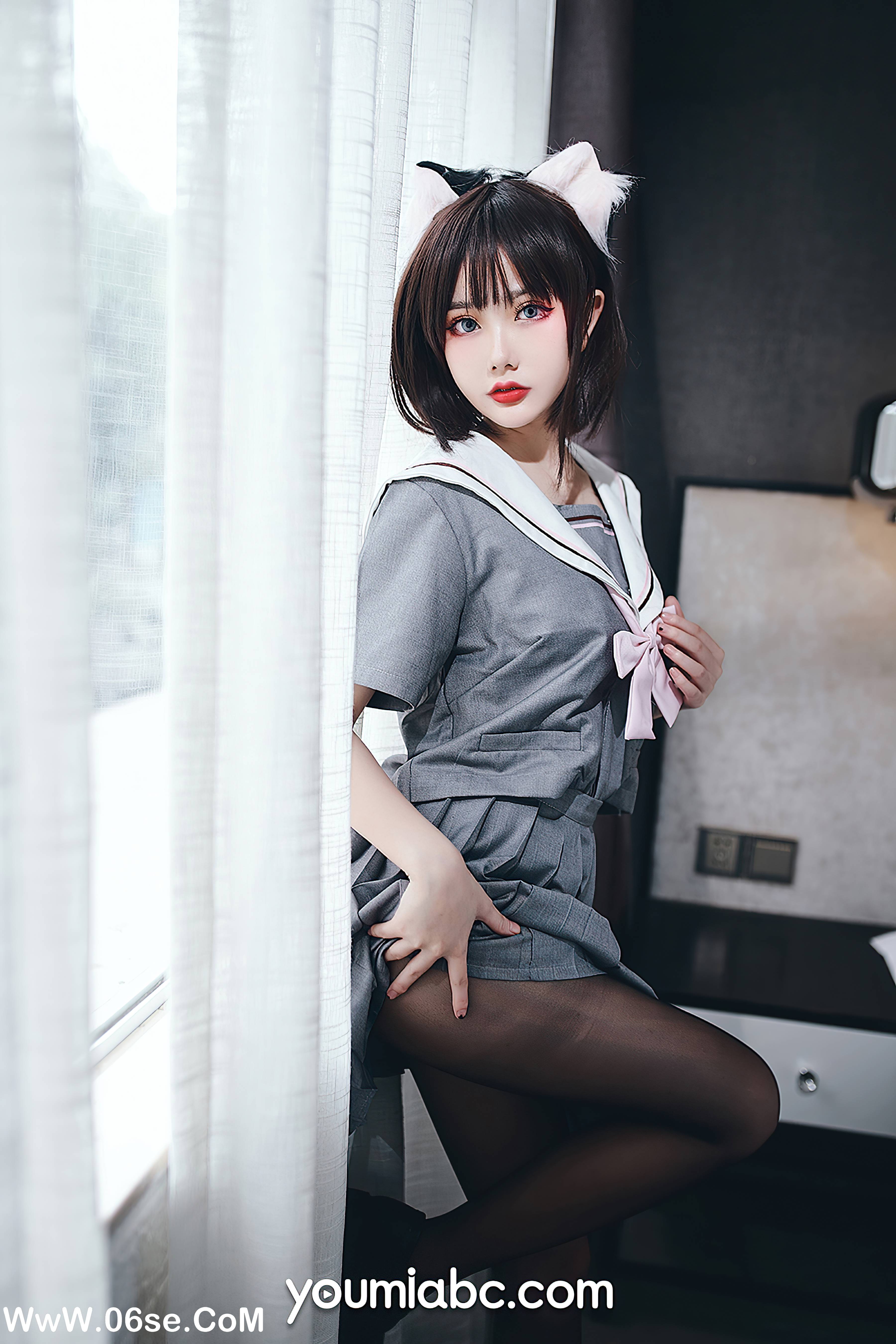 图片[7]-[YouMi尤蜜] 2020.11.10 制服猫娘 您的蛋蛋[43+1P843M]-六色网