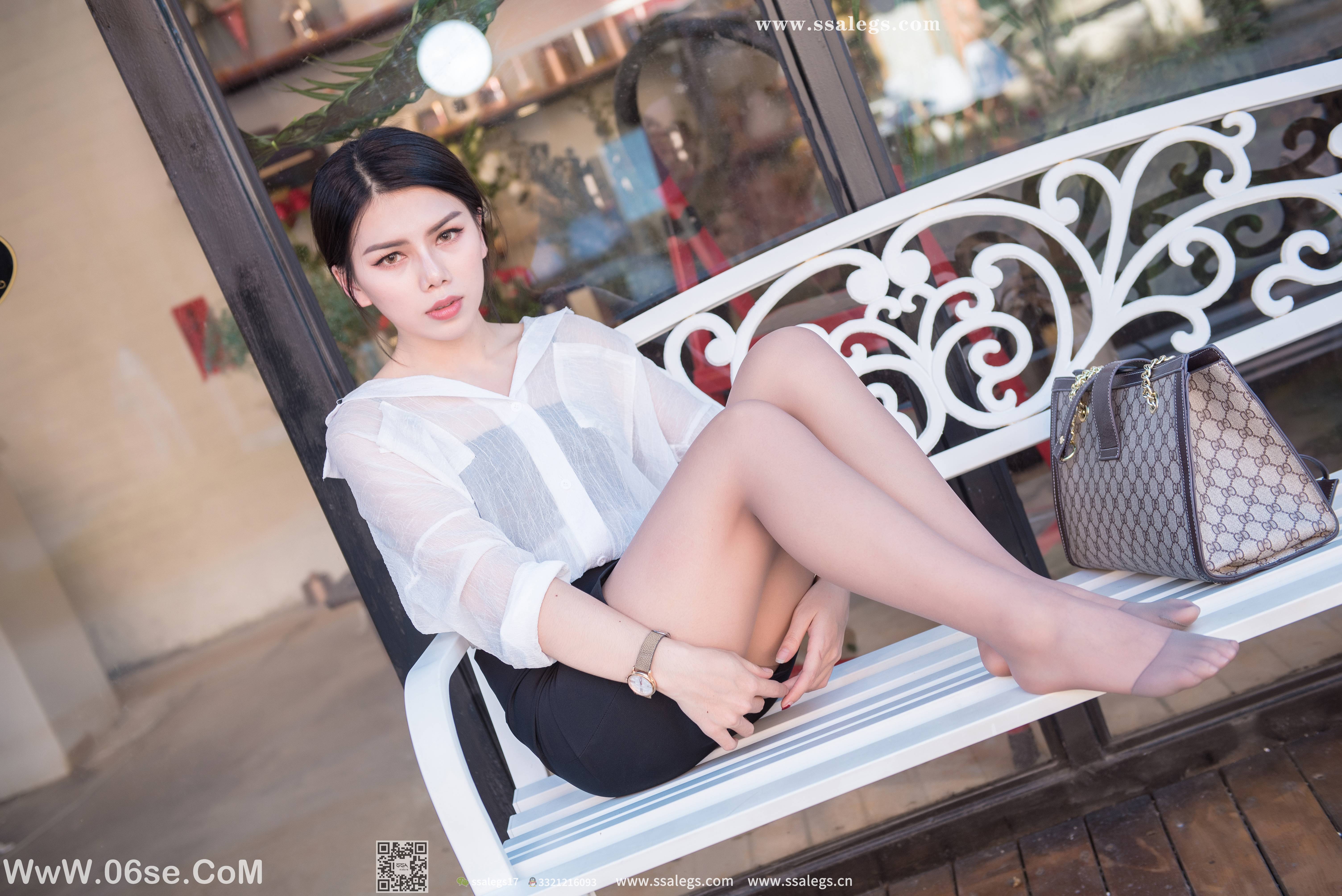 图片[83]-[SSA丝社] NO.021 混血美女芷沫浪漫咖啡色丝袜街拍[99P1.26G]-六色网