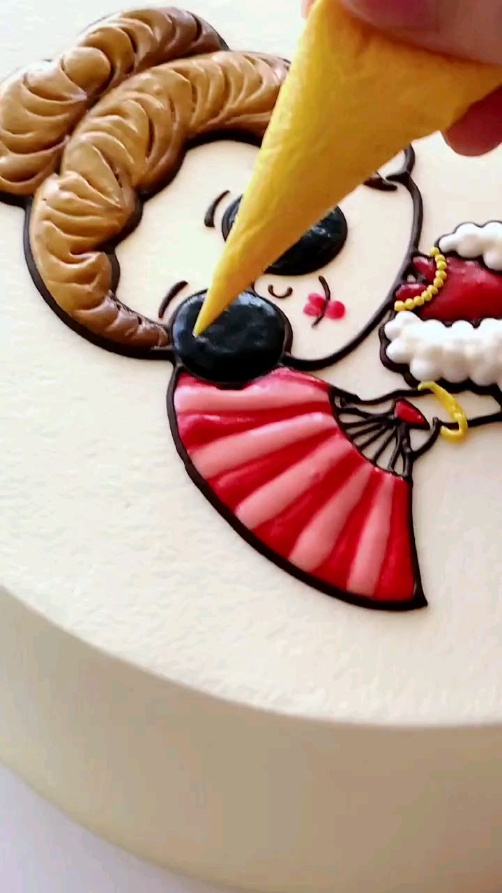 看到的暴富 手绘蛋糕