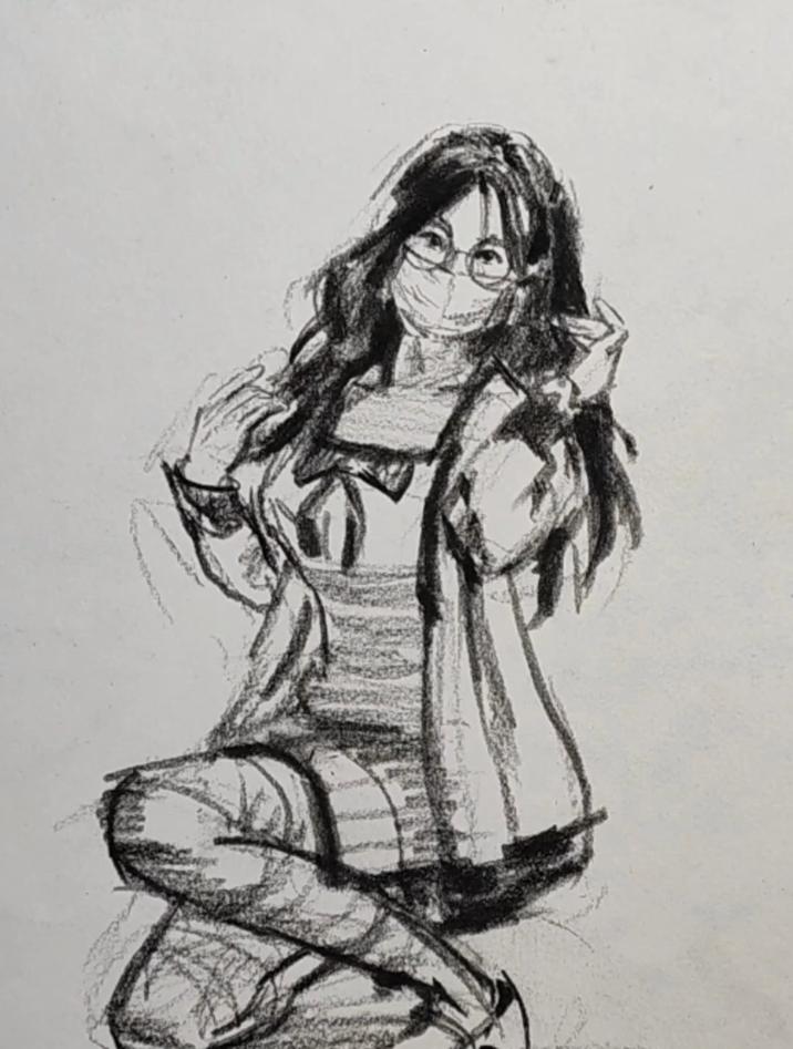 用铅笔画女生,步骤简单又好看