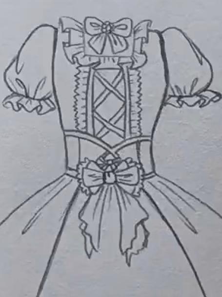 画蛋糕裙
