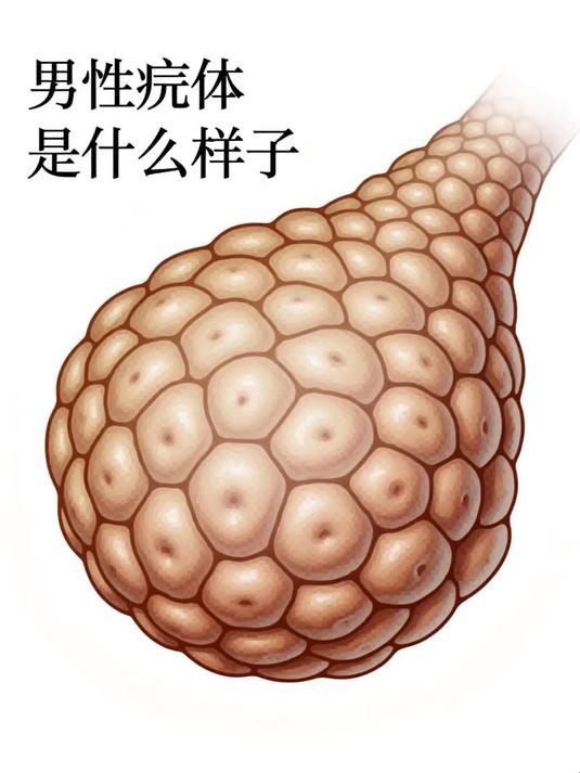 男性疣体是什么样子