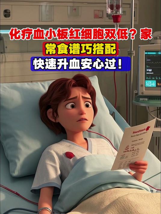 化疗血小板红细胞双低?家常食谱巧搭配,快速升血安心过!