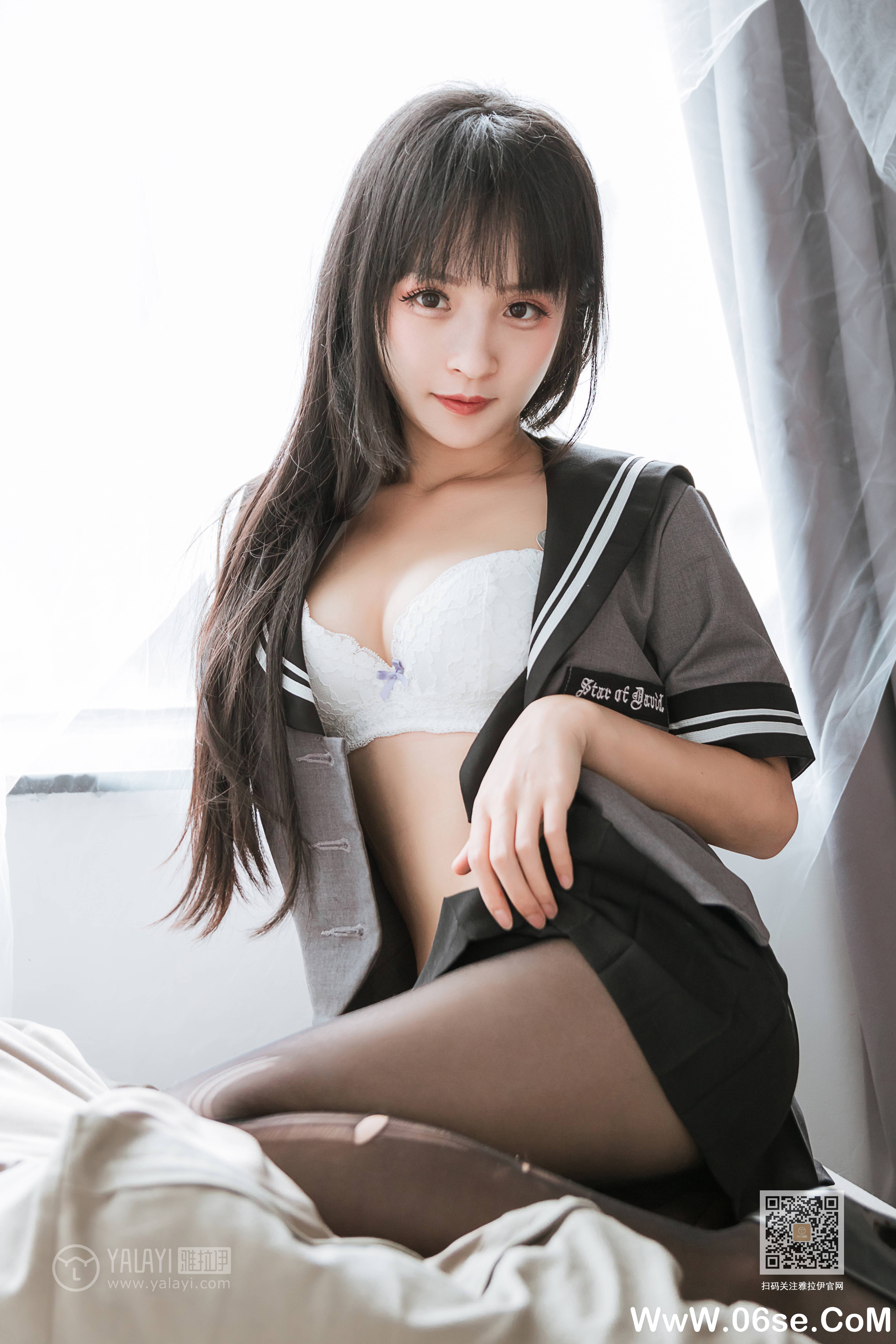 图片[34]-[YALAYI雅拉伊] 2020.04.10 NO.600 艾丽《疯狂的jk学妹》[42P+1P379M]-六色网