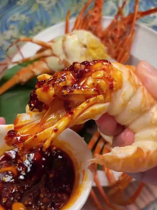 鲜冻小青龙虾,壳薄肉满,红烧清蒸都好?