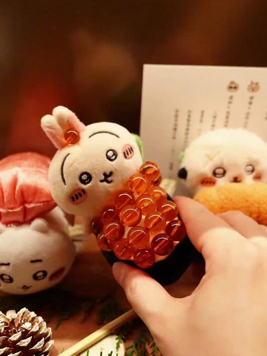 今年吃过最可爱的Omakase,每贯寿司都是乌萨奇 前有Hello Kitty