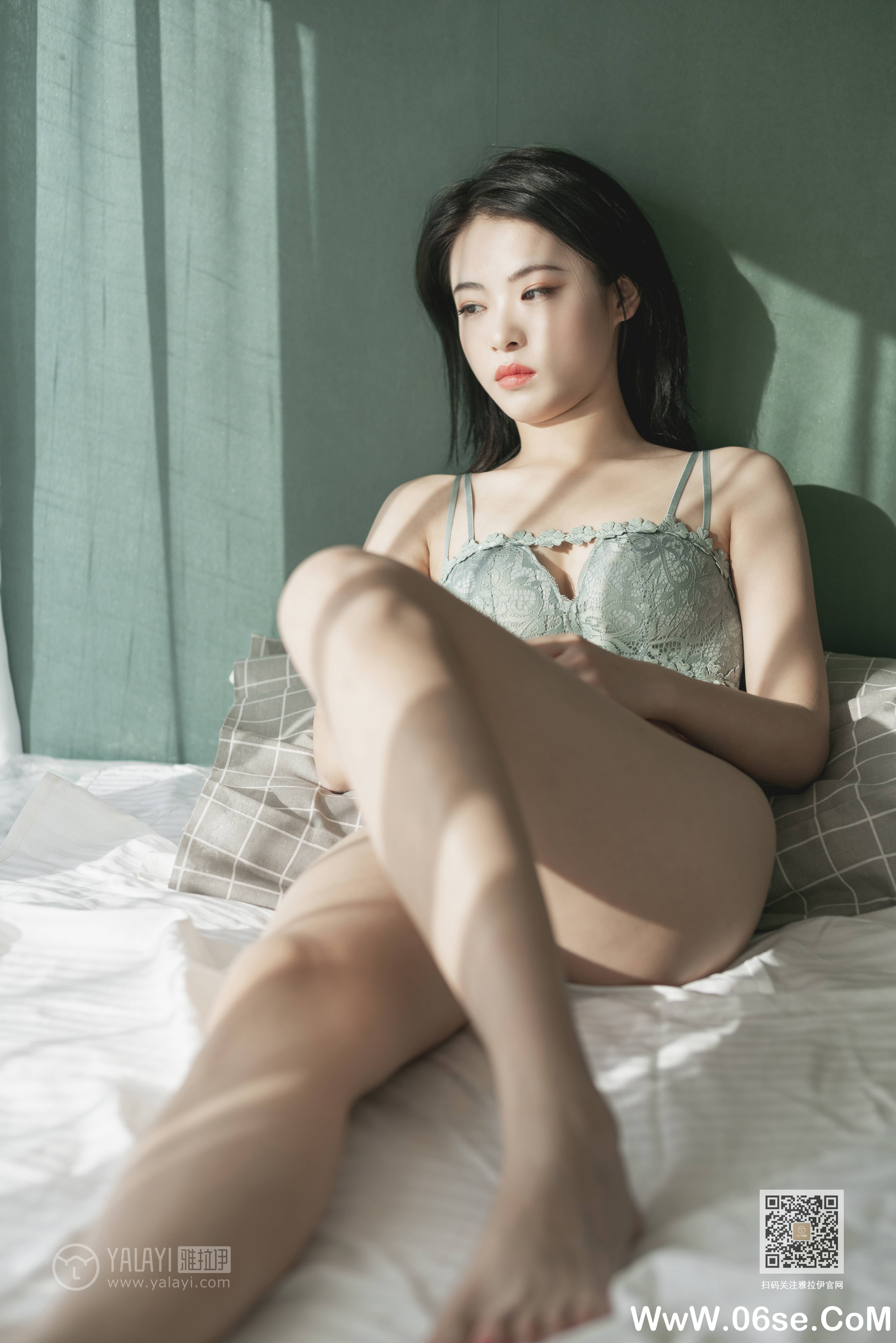 图片[4]-[YALAYI雅拉伊] 2019.12.11 NO.487 含嫣《翡翠女神》[48P+1P580M]-六色网