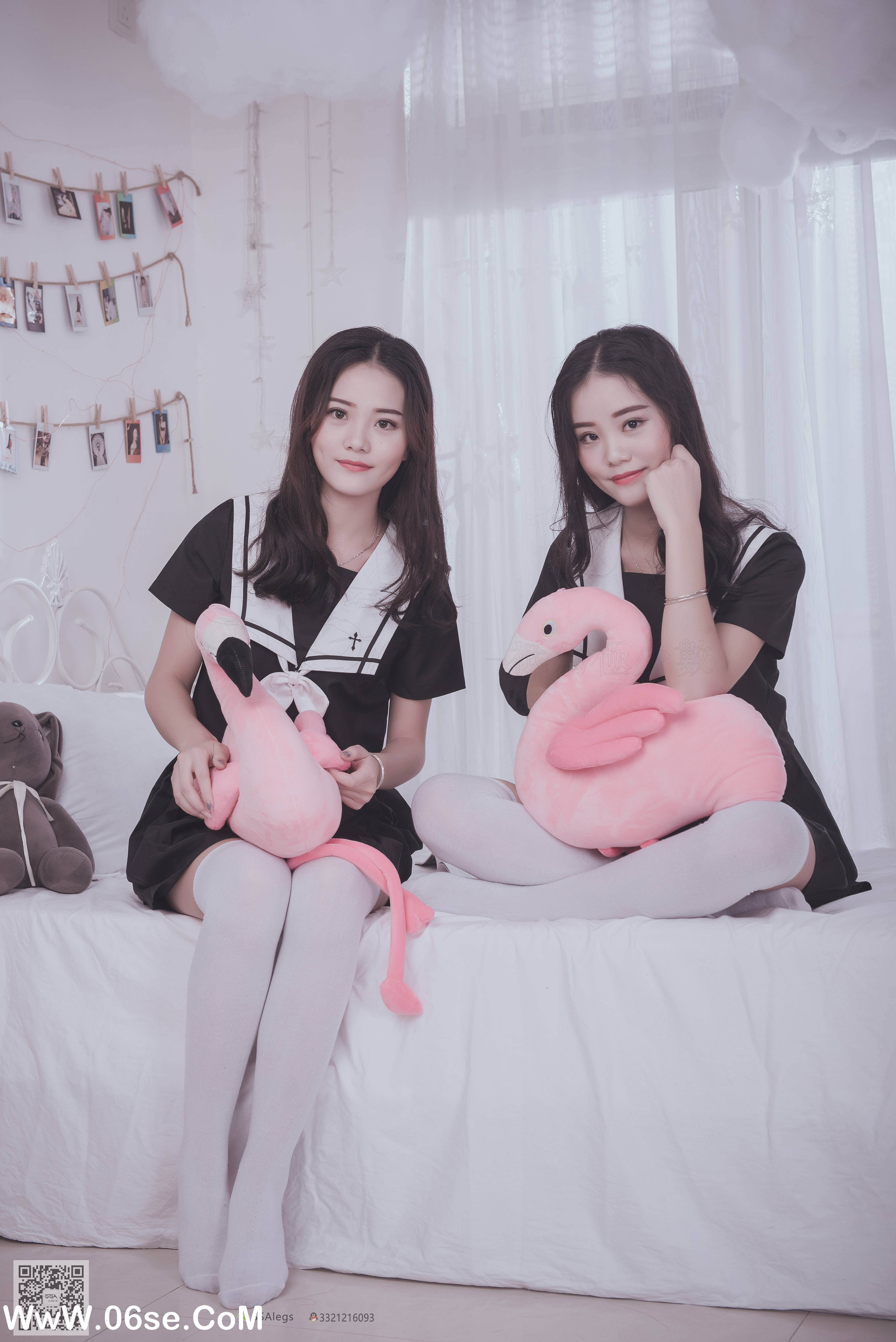 图片[13]-[SSA丝社] NO.028 青青姐妹 姐妹花的JK情[85P928M]-六色网