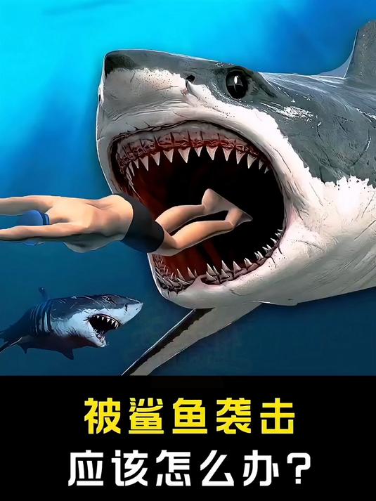 被鲨鱼袭击,应该怎么办?