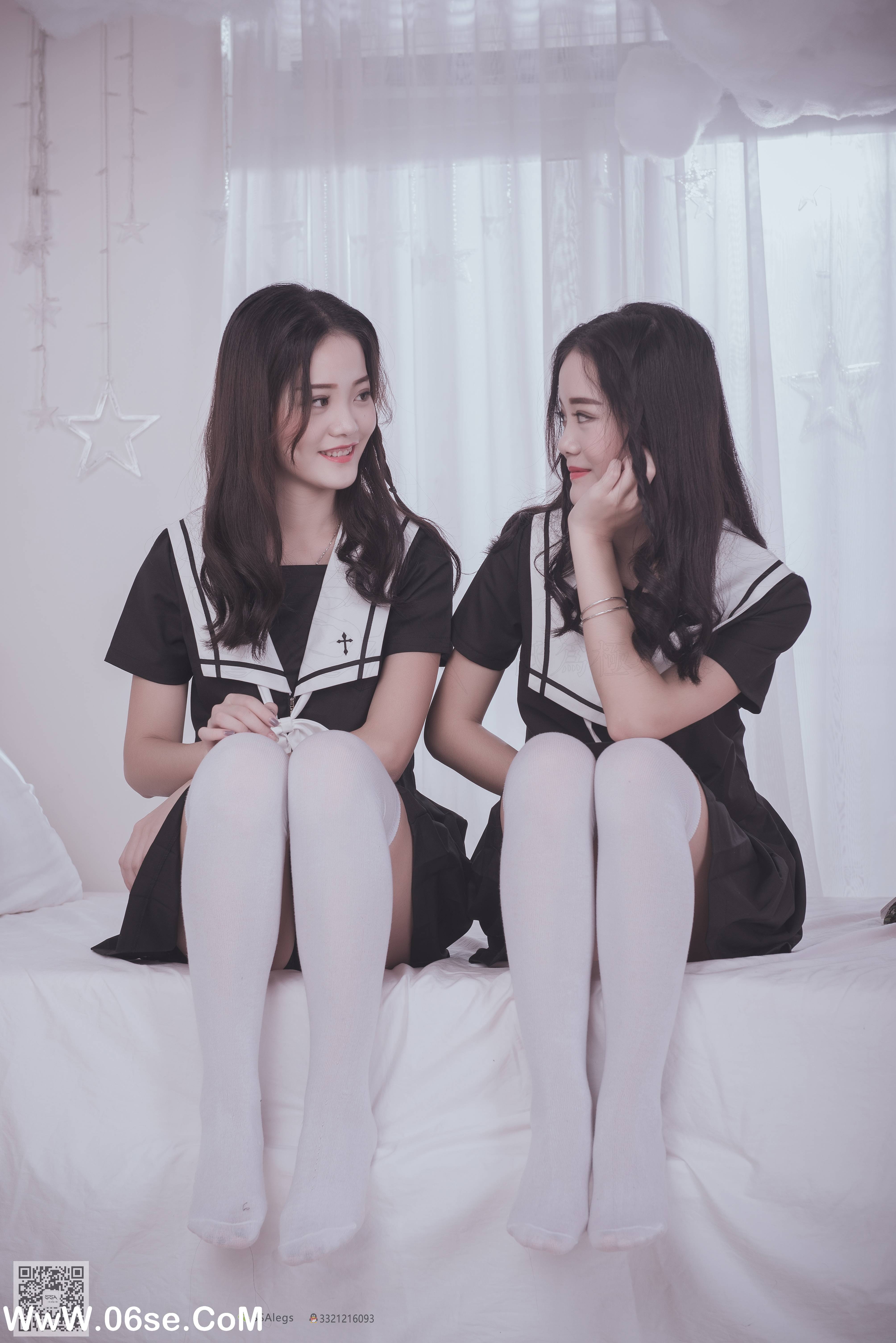 图片[29]-[SSA丝社] NO.028 青青姐妹 姐妹花的JK情[85P928M]-六色网