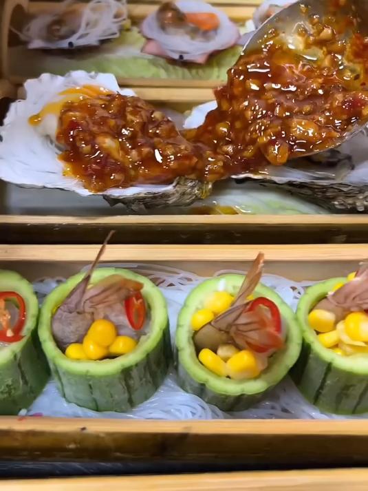 寻味冬至节气美食-竹筒菜,高颜值出品,竹筒造型~