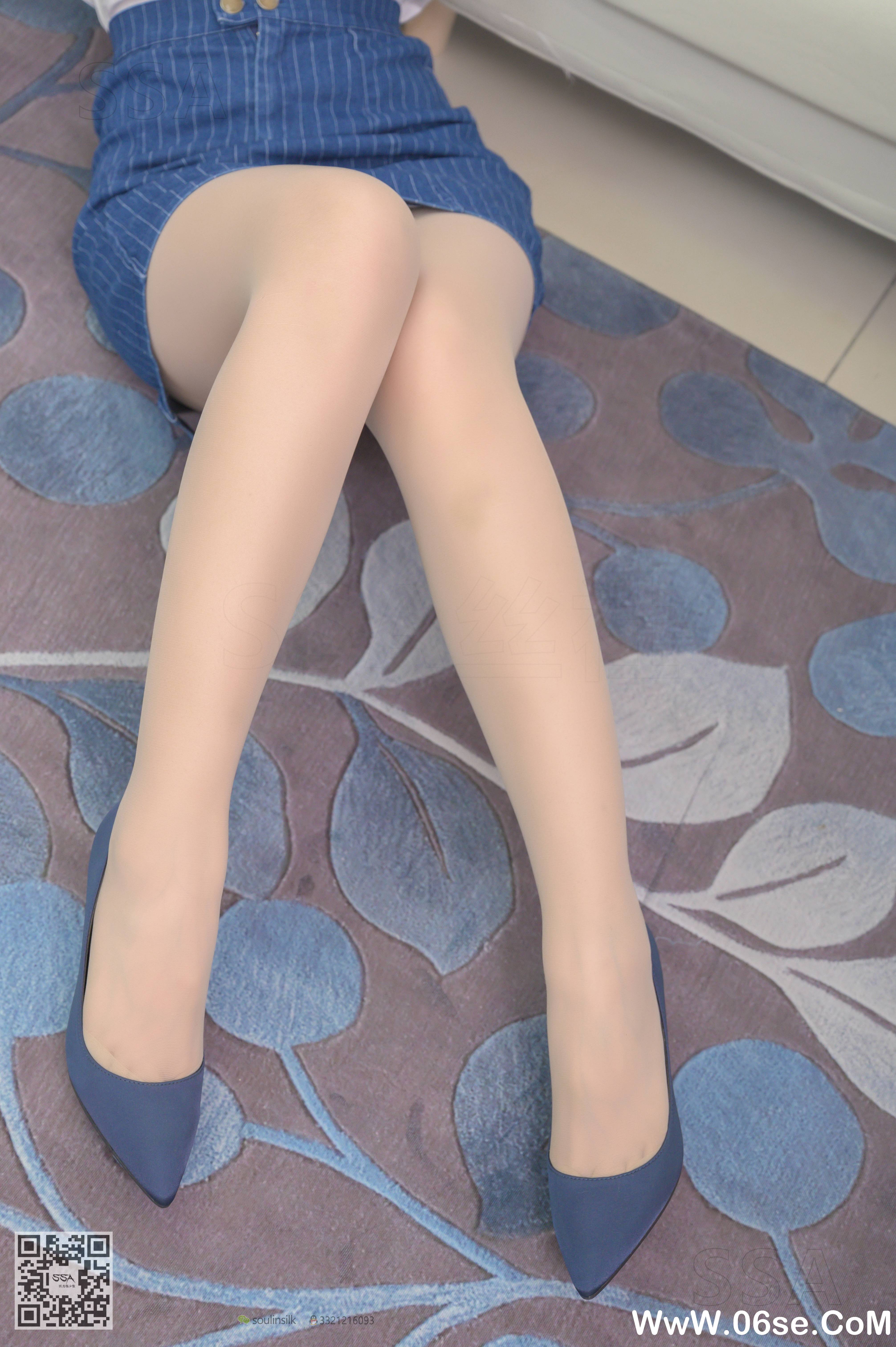 图片[82]-[SSA丝社] NO.192 小鹿 蓝色条纹裙穿搭示范[160P2.72G]-六色网