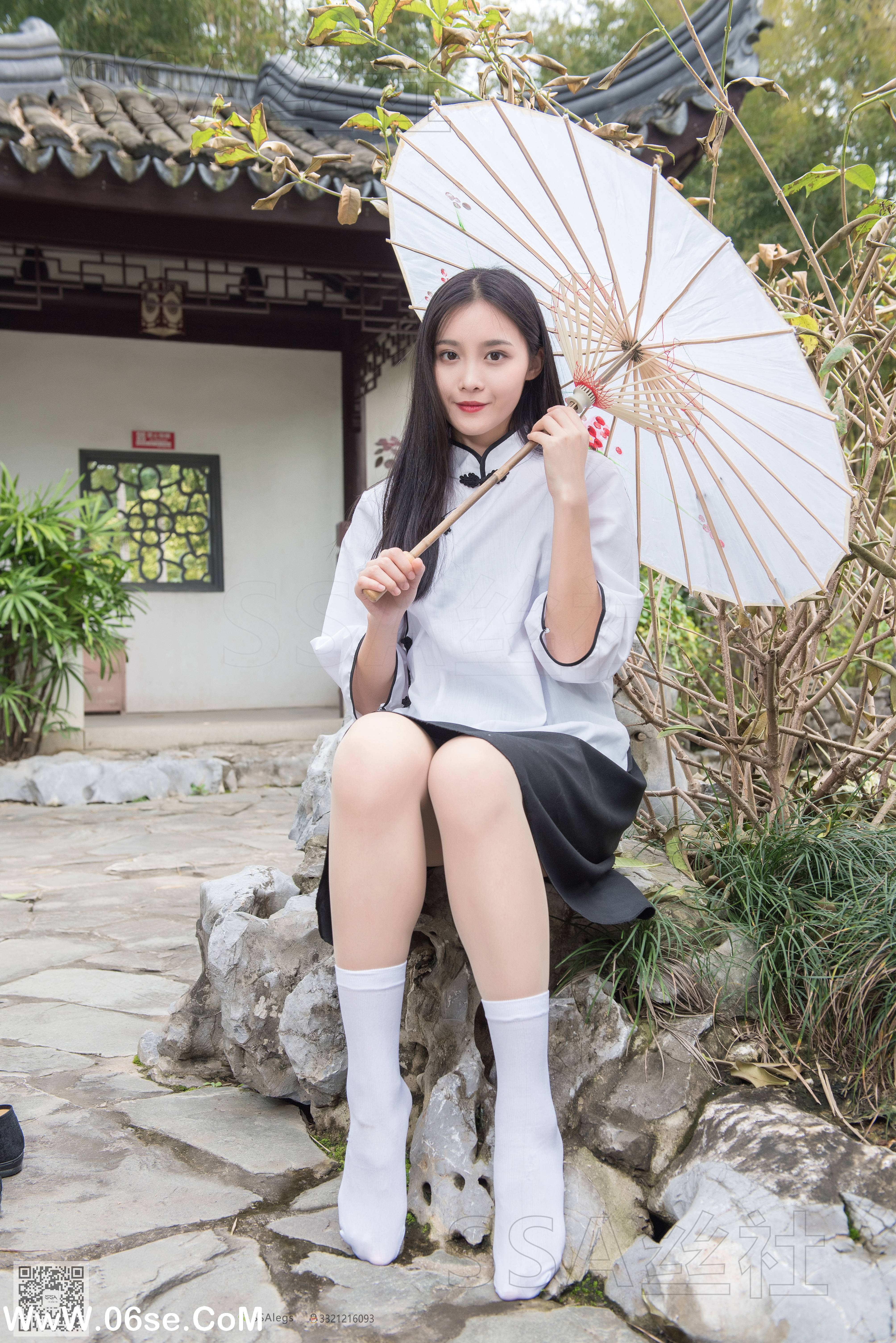 图片[76]-[SSA丝社] NO.068 君君 民国学妹肉丝白袜[120P1.85G]-六色网