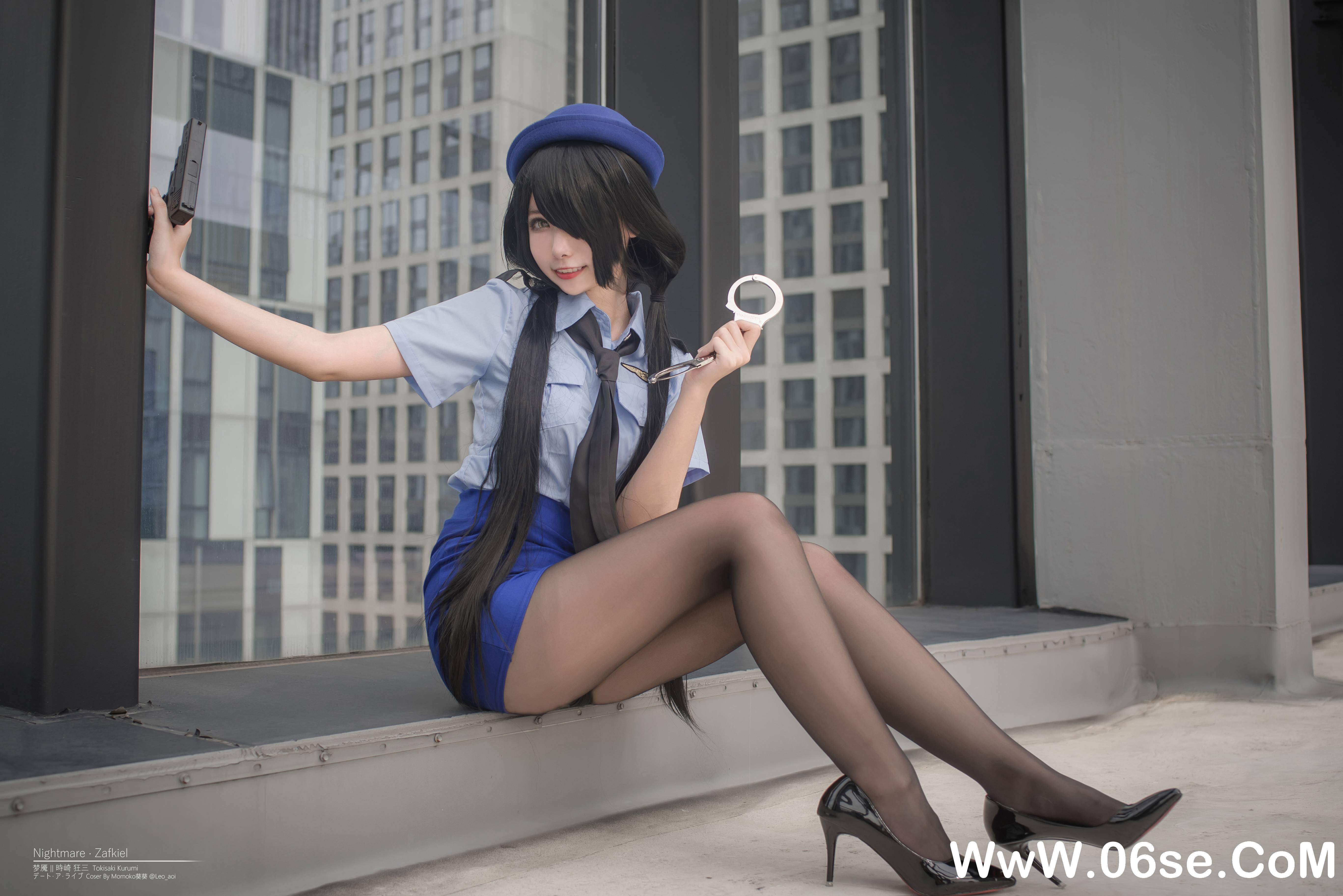 图片[14]-Momoko葵葵 NO.032 — 狂三 女警[20P156M]-六色网