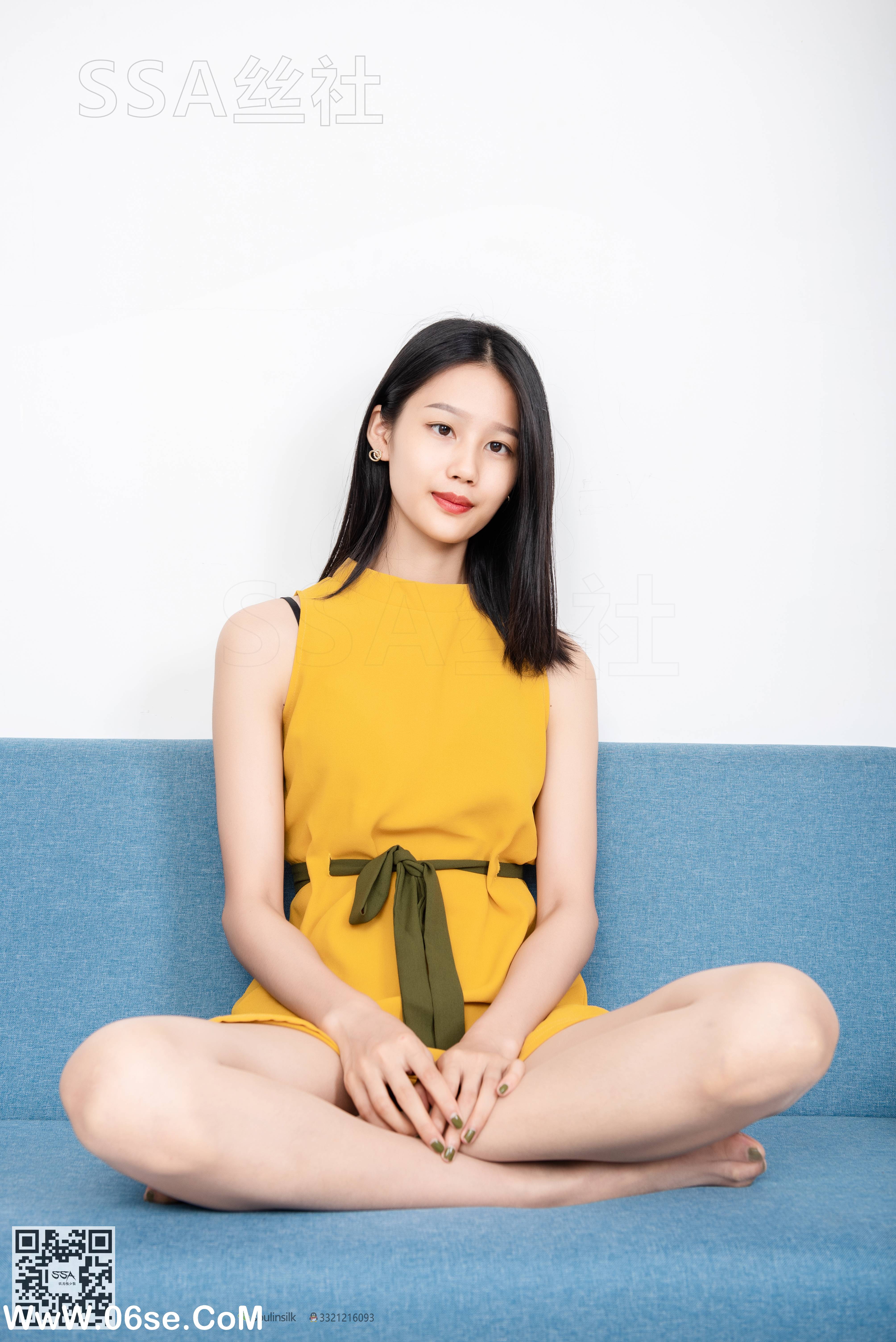 图片[26]-[SSA丝社] NO.140 星星 橘黄色裙子肉丝穿搭示范[128P1.75G]-六色网