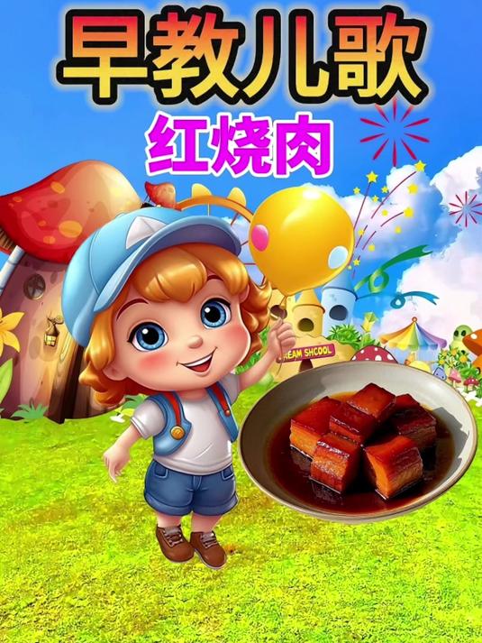 红烧肉1-3岁早教启蒙 宝宝0到3岁早教儿歌 幼儿儿歌 益智动画