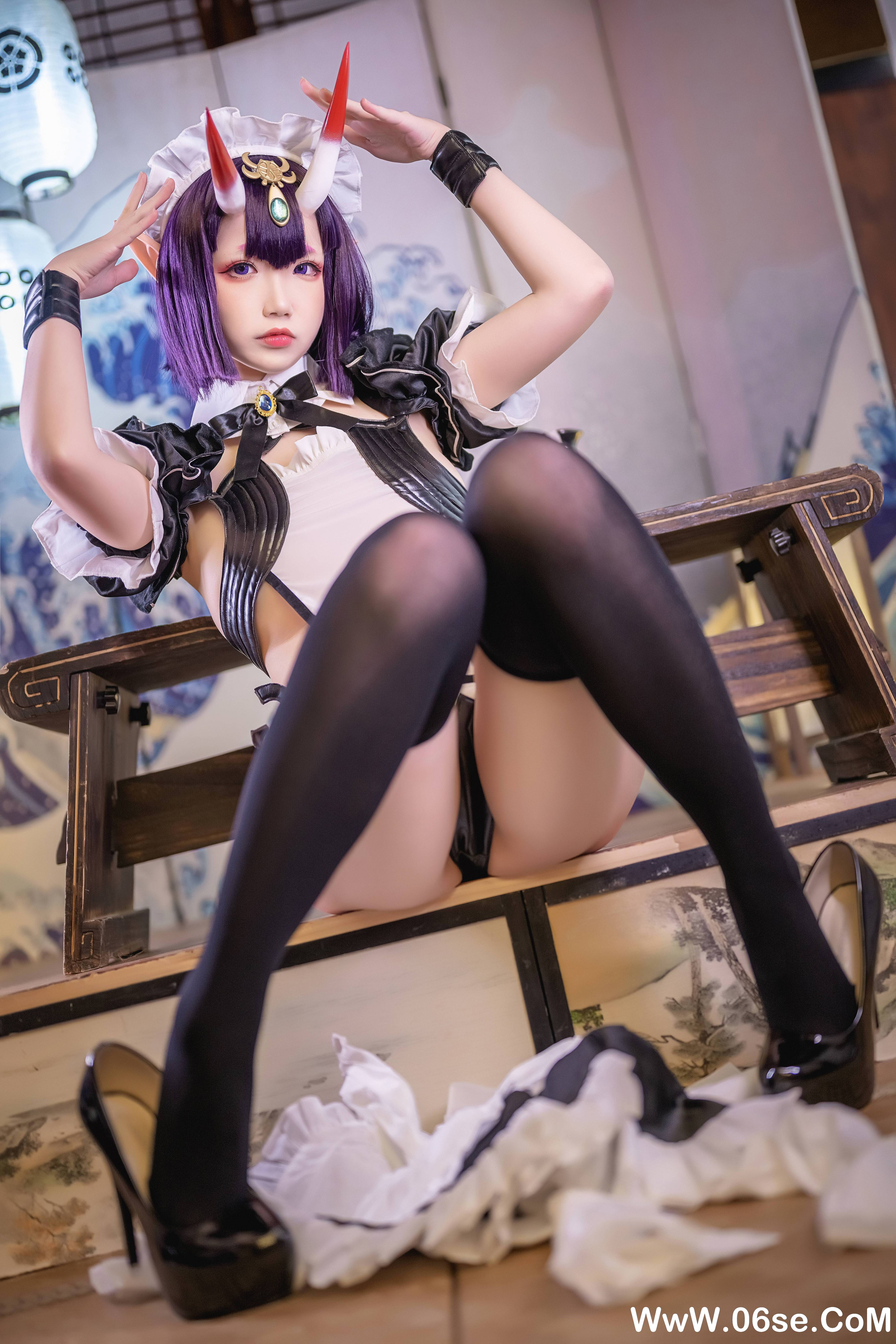 图片[26]-Cos小姐姐雪琪 NO.148 — 酒吞童子女仆[62P+13V1.44G]-六色网
