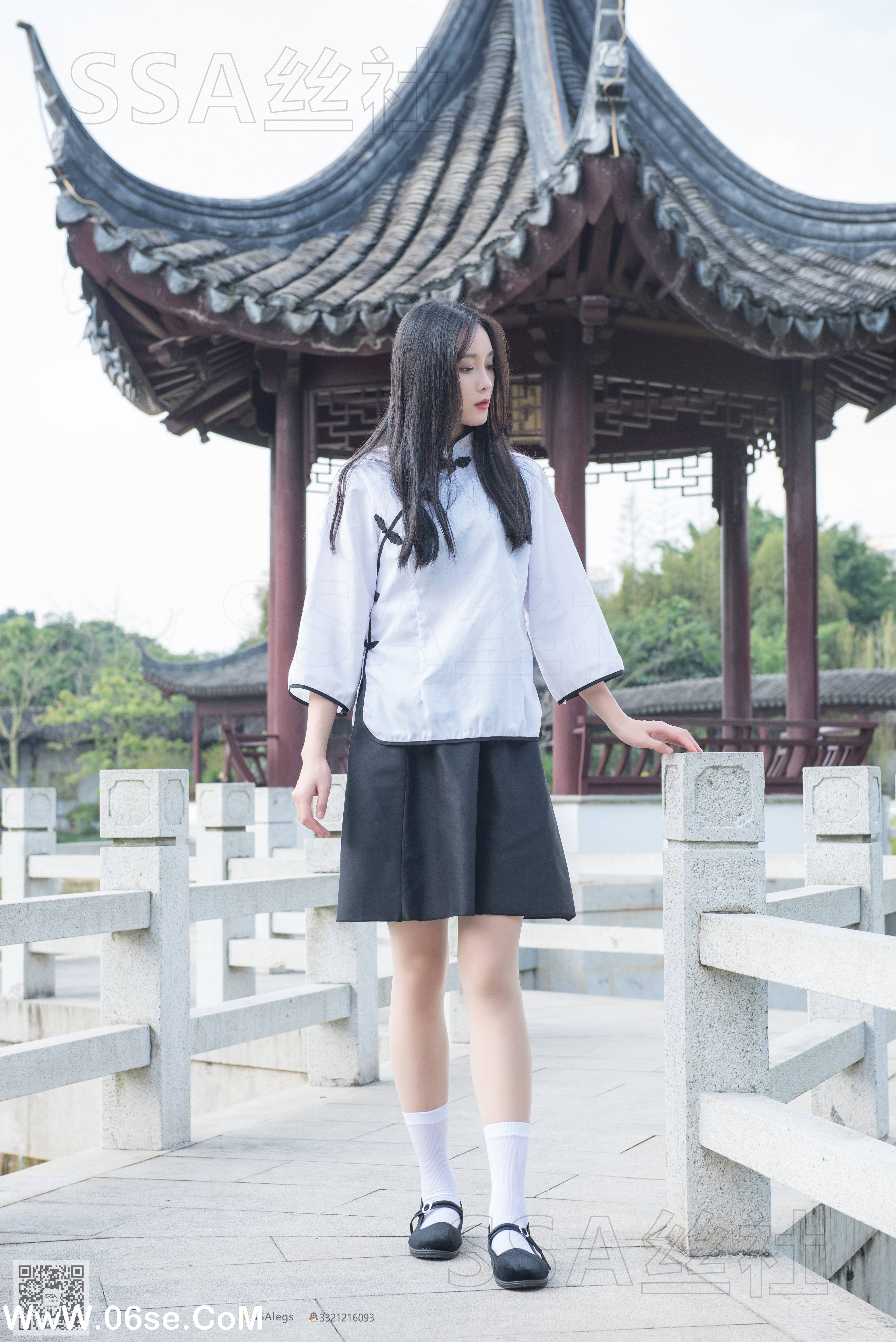图片[39]-[SSA丝社] NO.068 君君 民国学妹肉丝白袜[120P1.85G]-六色网