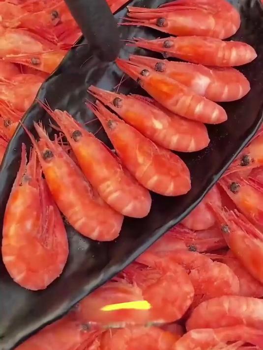 深海野生甜虾,肉质饱满不柴,鲜味儿十足