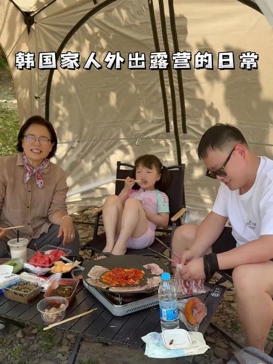 韩国婆婆说露营和泡菜最配啦！在中国露营太方便啦