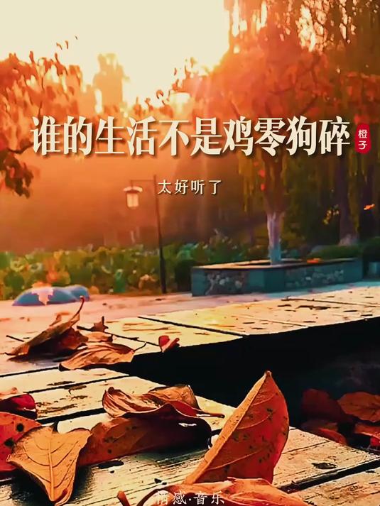 一首《谁的生活不是鸡零狗碎》歌词现实戳心，唱尽生活不易