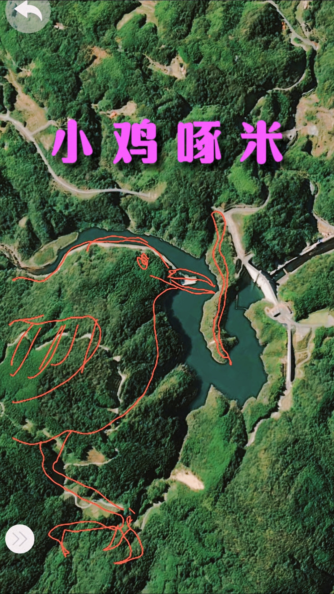 寻找大山里的美景,小鸡啄米