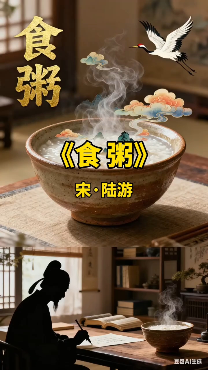 《食 粥》宋·陆游 世人个个学长年,不悟长年在目前。