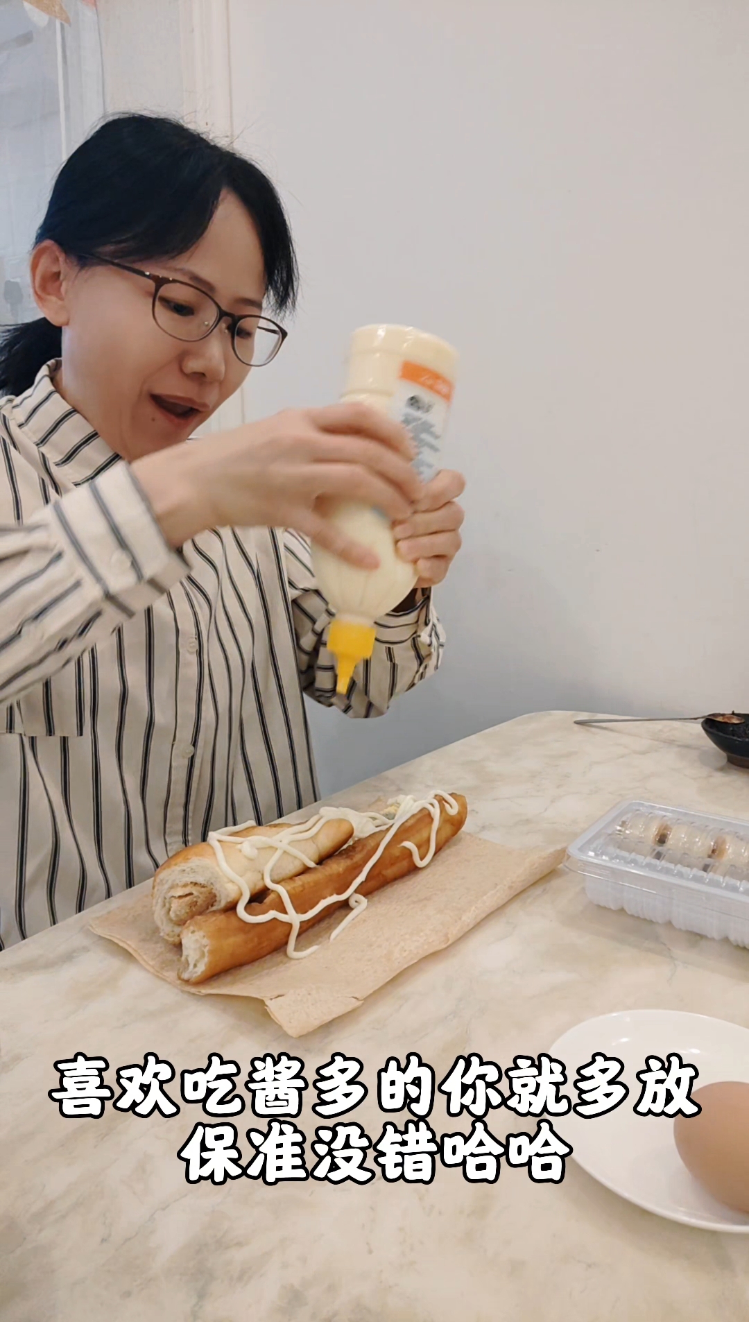 #临沂煎饼卷万物 煎饼卷油条沙拉酱
