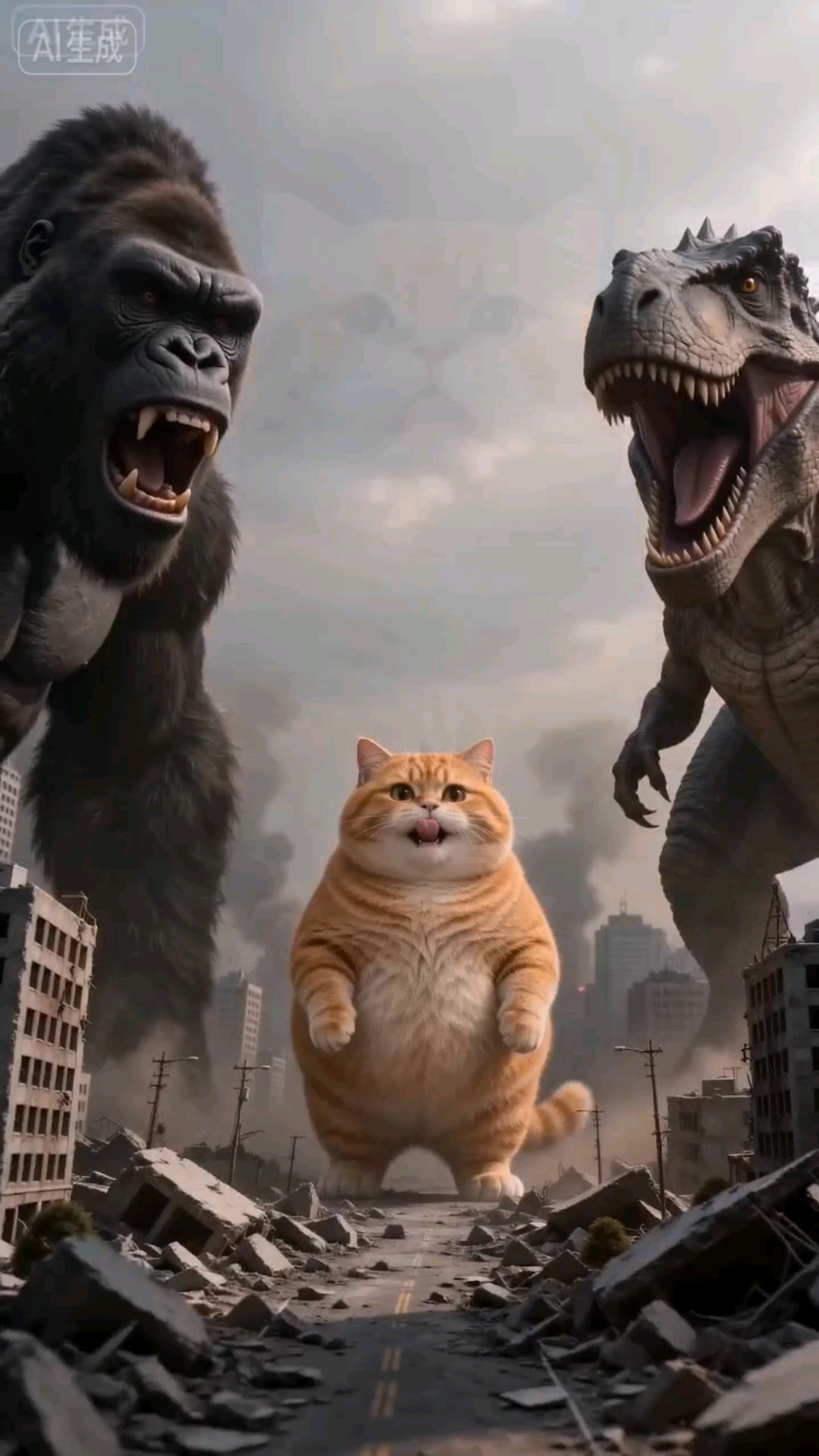 胖橘猫搞怪
