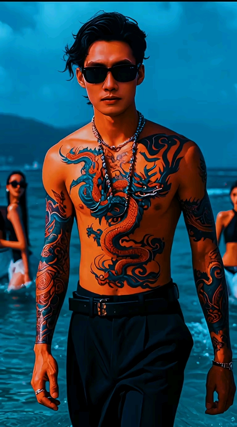 腹肌胸肌,#纹身男孩七种变化#这个纹身#第十季#