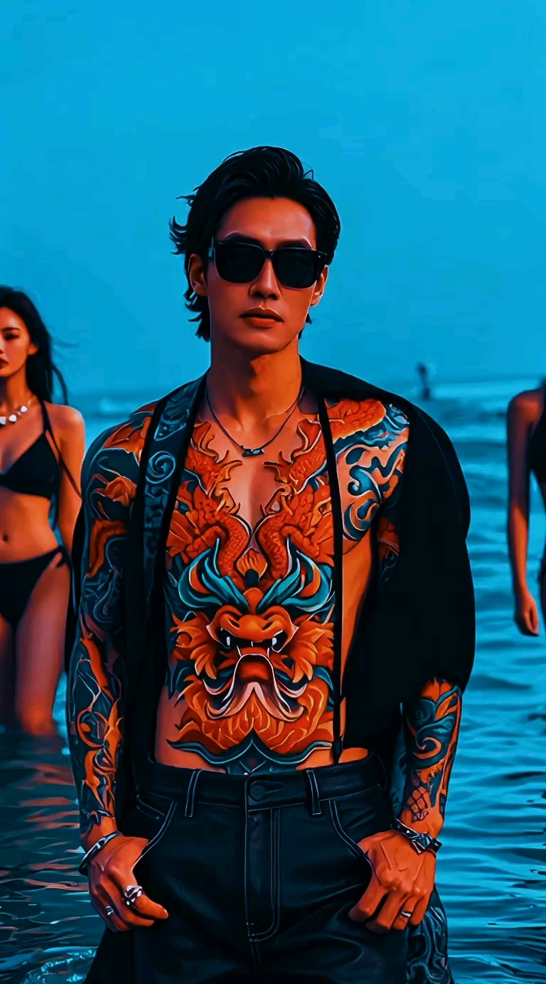 腹肌胸肌,#纹身男孩七种变化#这个纹身#第八季#