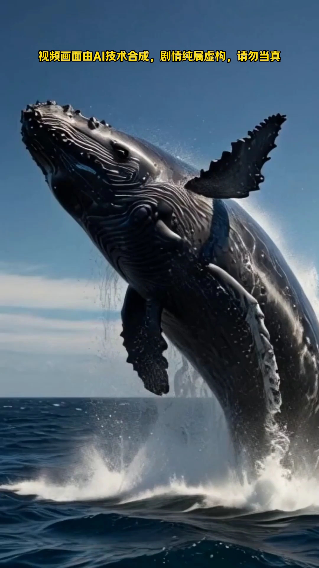 鲸鱼越出水面