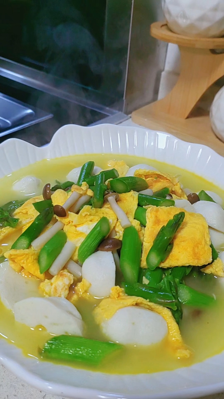芦笋烩鱼圆