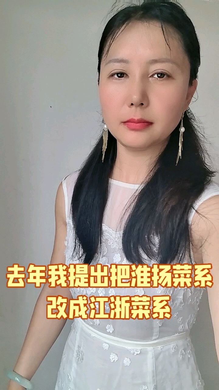 去年我提出将淮扬菜系改成江浙菜系