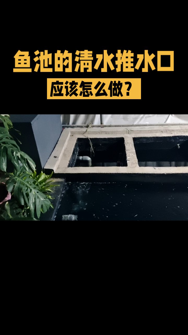 鱼池的清水推水口应该怎么做？
