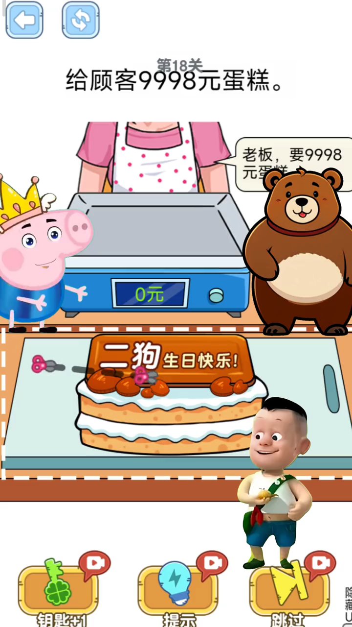 光头强小名二狗？蛋糕乌龙真相