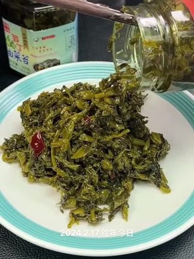 好吃又下饭的油菜苔 美味下饭菜 春天的味道 忘不掉的家乡味道 土菜 简单家常