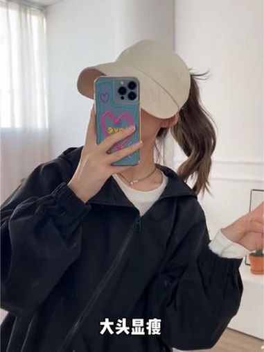 (春夏必备款)空顶鸭舌帽女升级可挂口罩户外遮阳帽薄款速干防晒帽 帽子 防晒帽 夏季遮阳帽 